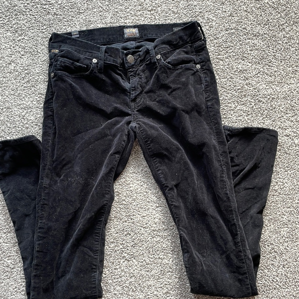 Citizens of humanity velvet low rise skinny